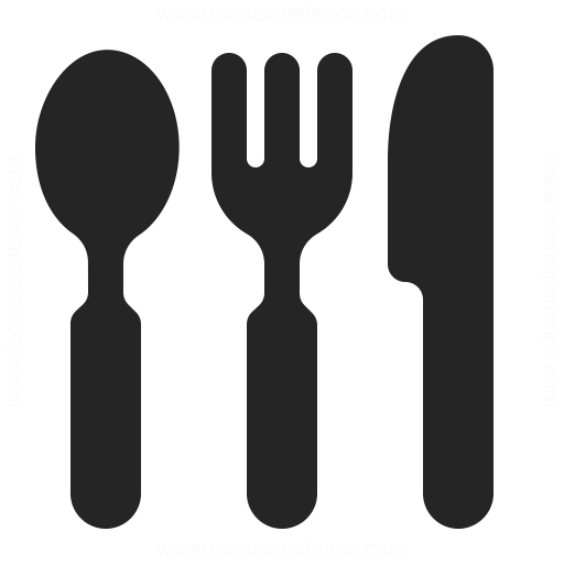 Knife Fork Spoon Icon Iconexperience