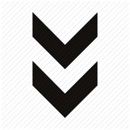 Chevron, Double, Fat Icon