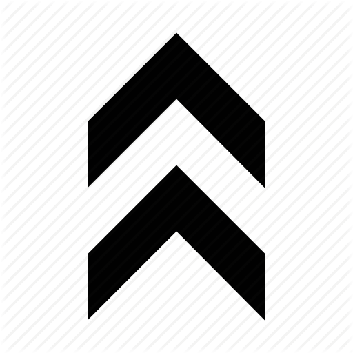 Arrow, Chevron, Double, Fat Icon