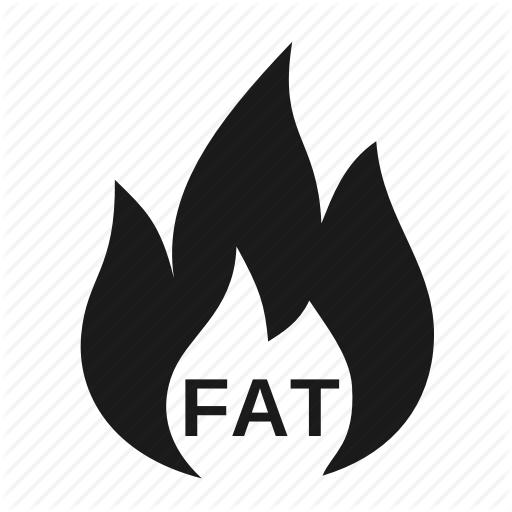 Bodybuilding, Burning, Diet, Fat, Fitness, Health, Weightlose Icon