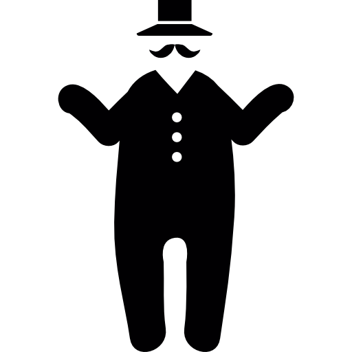 Standing Frontal Elegant Fat Man In A Suit Icons Free Download