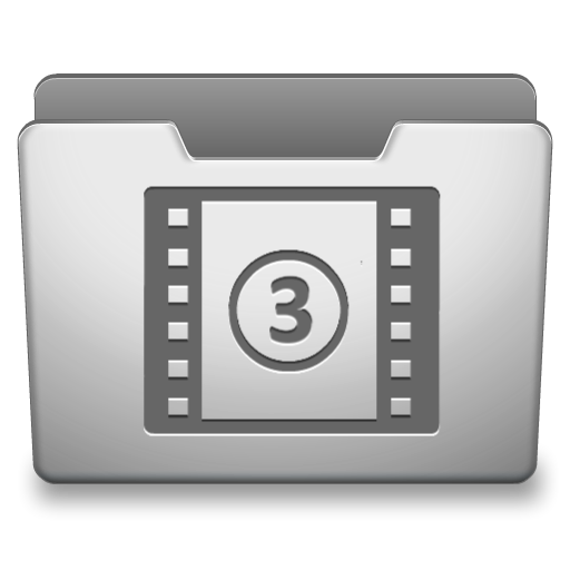 Aluminum Grey Movies Icon