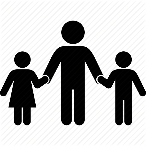 Daughter, Family, Father, Group, Human, Son Icon