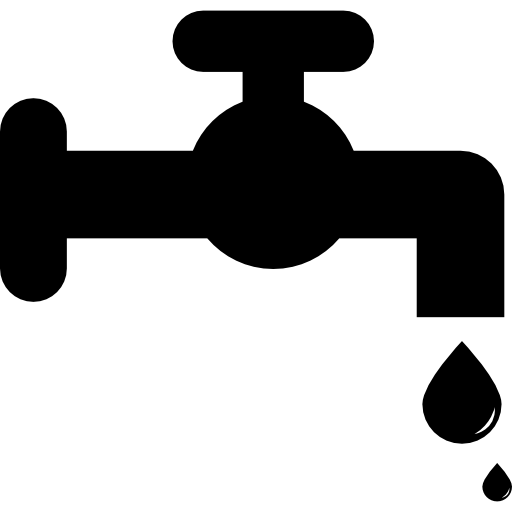 Water Faucet With Water Droplet Icons Free Download