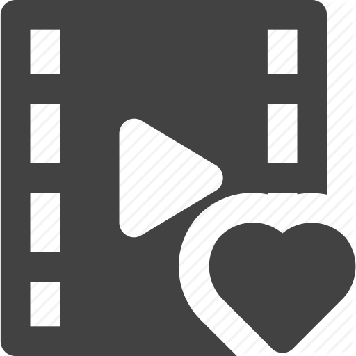 Clip, Favorite, Heart, Love, Media, Movie Icon