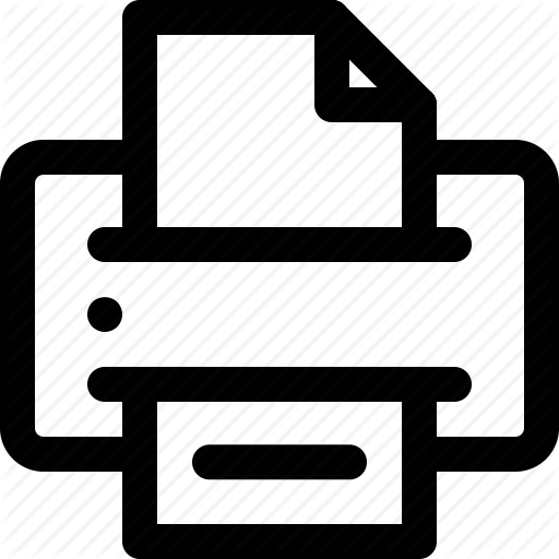 Copy, Fax, Laser, Printer, Scanner Icon