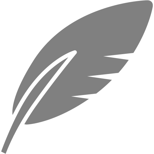 Gray Feather Icon