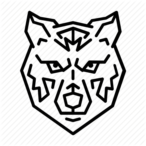 Animal, Beast, Coyote, Dog, Face, Head, Wolf Icon