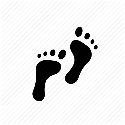 Feet, Foot, Footprint, Step, St Walk, Walking Icon