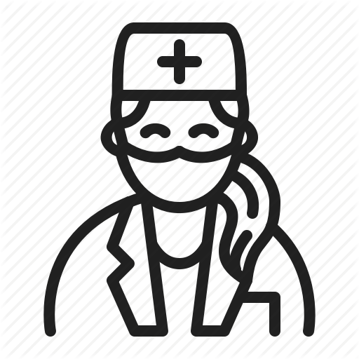 Dentist, Doctor, Female, Medical Icon