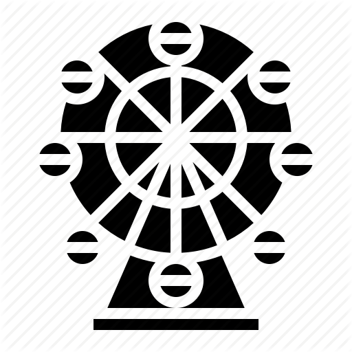 Carnival, Circus, Ferris, Wheel Icon