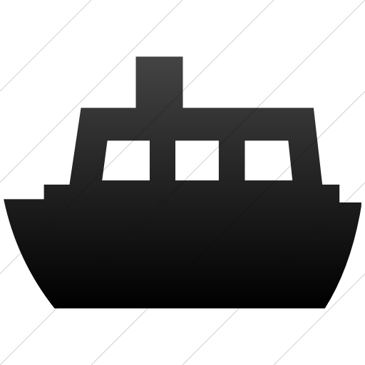 Simple Black Gradient Classica Ferry Icon