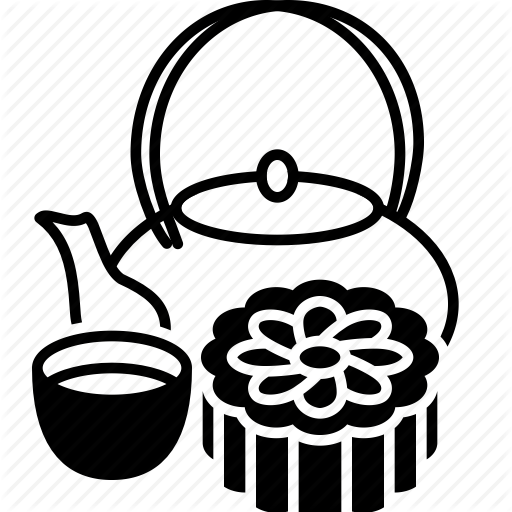 Autumn, Cup, Festival, Mid, Mooncake, Pot, Tea Icon