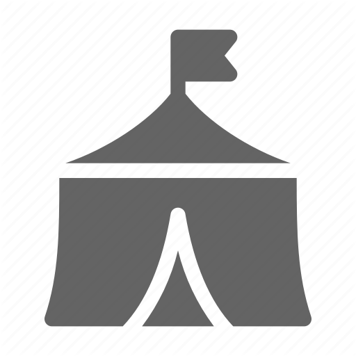 Carnival, Circus, Festival, Tent Icon