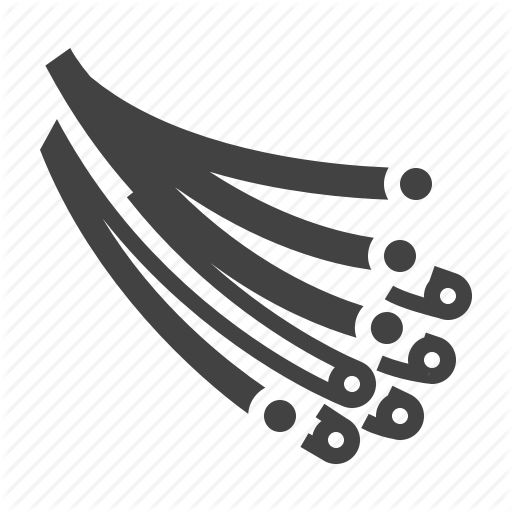 Cable, Energy, Fiber, Network, Optical Icon