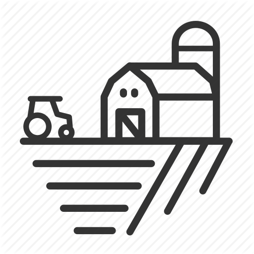 Barn, Country, Farm, Field, Land, Local, View Icon