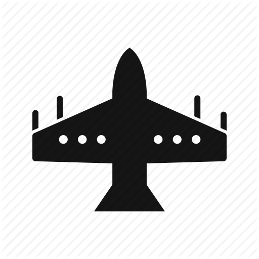Airplane, Fighter, Jet Icon