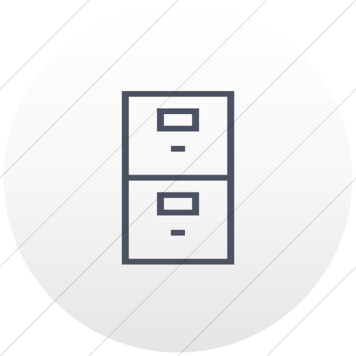 Flat Circle Blue Gray On White Gradient Classica Filing