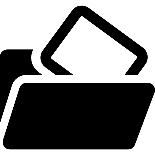 Open Folder, Document, Folders, Folder, File, Folder Outline Icon