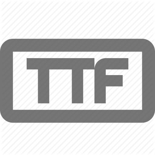 Document, Extension, File, Format, Name, Ttf, Type Icon