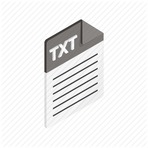 Document, File, Format, Isometric, Sign, Txt, Type Icon