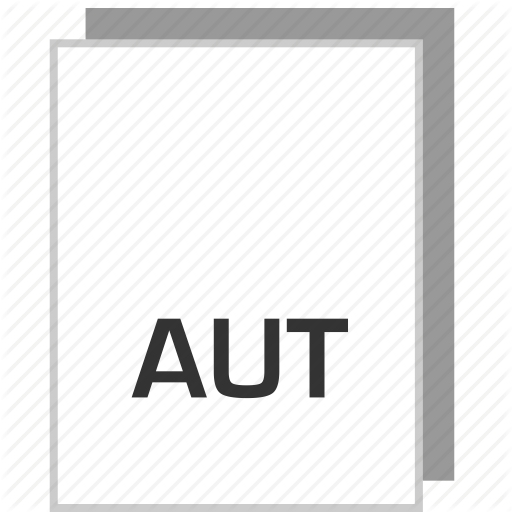 Aut, Document, File, Type Icon