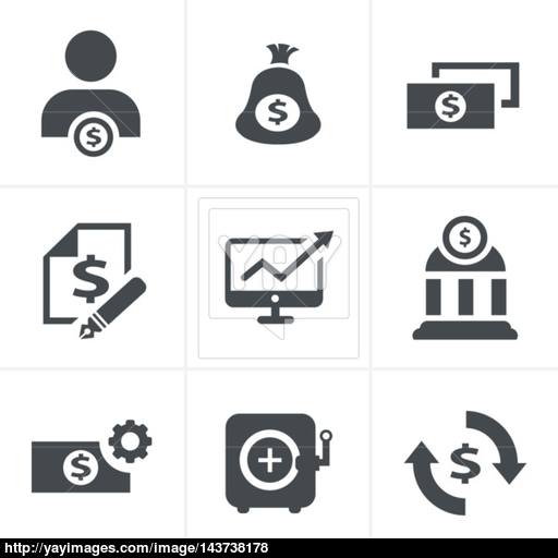 Finance Icon Set,vector Vector
