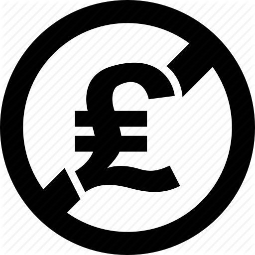 Cash, Currency, Financial, Forbidden, Money, Pound, Prohibited Icon