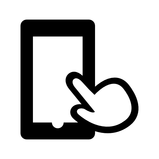 Finger Press Phone Icon Free Icons Download