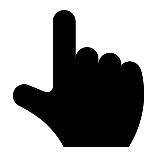 Finger, Point, Up Icon