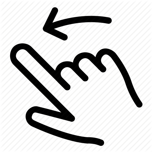 Finger, Gesture, Hand, Left, Move, Swipe Icon