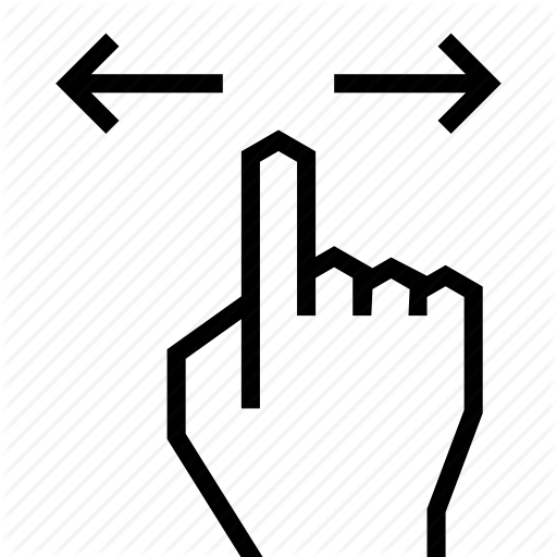 Finger, Gesture, Hand, Left, Right, Swipe, Touch Icon