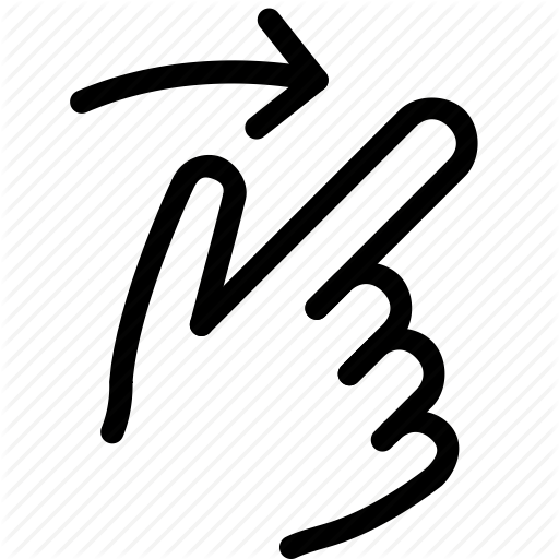 Finger, Gesture, Hand, Move, Right, Swipe Icon