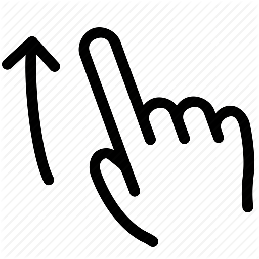 Finger, Gesture, Hand, Scroll, Swipe, Up Icon