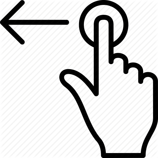 Finger, Gesture, Left, Move, Swipe, Touch Icon