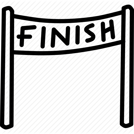 Finish, Line, Race Icon