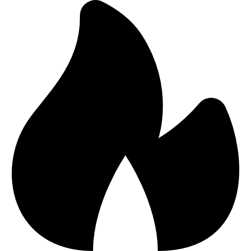 Fire Department Elements Black Icon