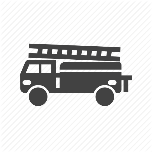 Airport, Brigade, Emergency, Engine, Fire, Red, Truck Icon