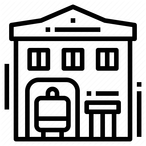 Building, Emergency, Fire, Station Icon