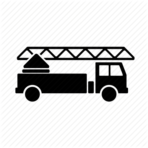 Fire Truck, Fireman, Truck, Vehicle Icon