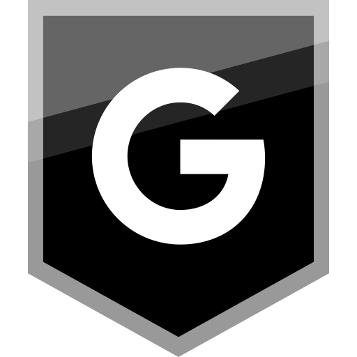 Google Flat Black Icon