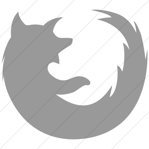 Simple Light Gray Social Media Firefox Icon
