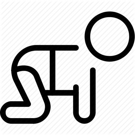 Baby, First, Newborn, Steps Icon