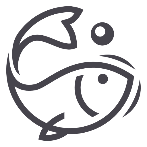 Fishing Fish Logo Icon
