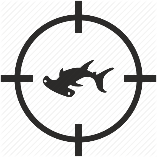 Fish, Hammer, Ocean Icon