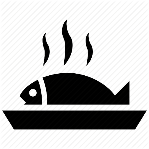 Cooked Fish, Fish, Fish Meal, Sea Food Icon