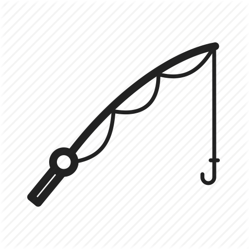 Fishing Pole Silhouette