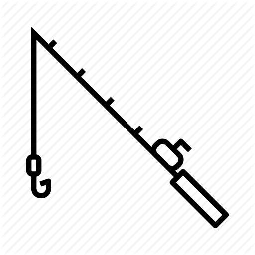 Fish Hook, Fish Pole, Fishing, Fishing Rod, Leisure Icon