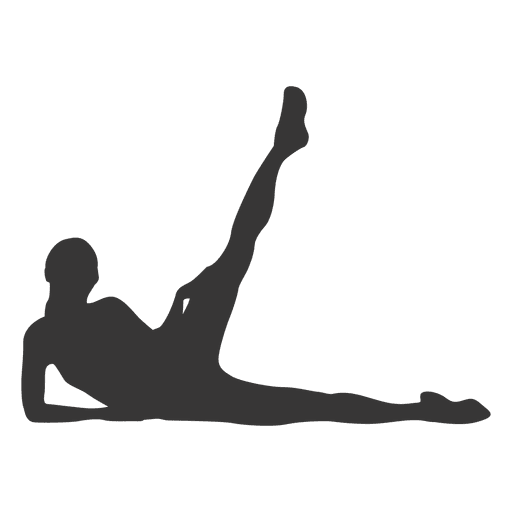 Female Fitness Exercise Silhouette