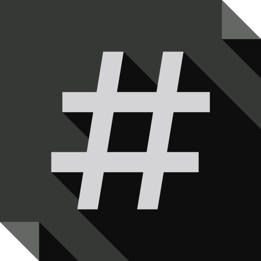 Hashtags, Logo, Media, Social, Social Media, Square Icon